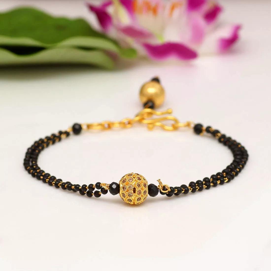 Double Layer AD Hand Mangalsutra Sparkleeng Jewels