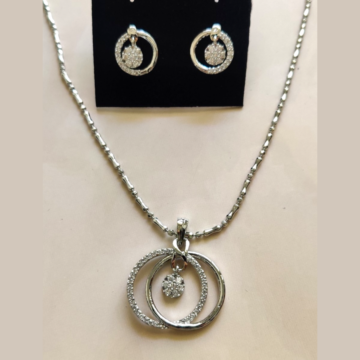 CZ - Venn Pendant Set - Sparkleeng Jewels