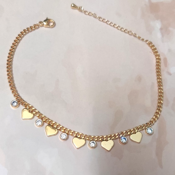 Stainless Steel Anti - Tarnish Premium Quality Anklet - Sparkleeng Jewels