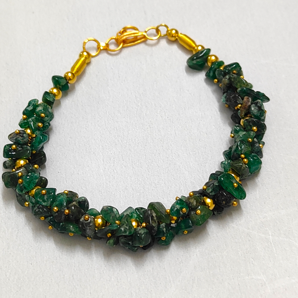 Natural Green Aventurine Semi- Precious Gemstone bracelet