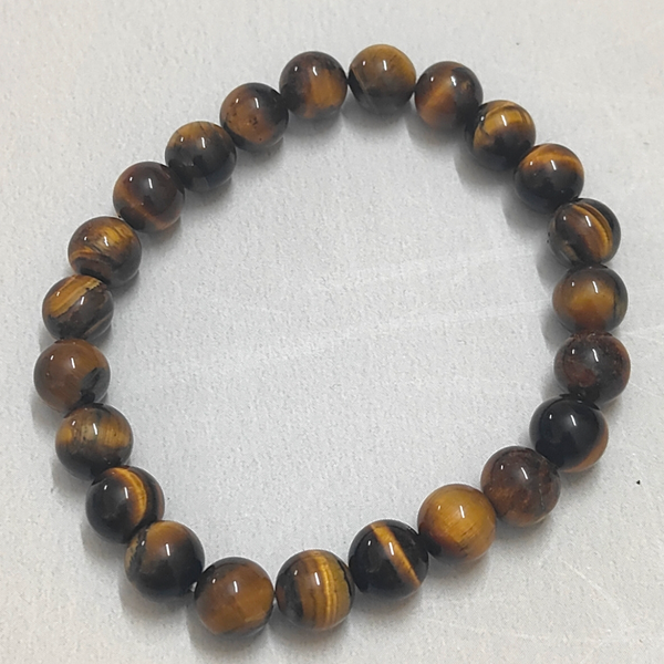 Natural Tiger Eye Crystals Semi-Precious Gemstone bracelet