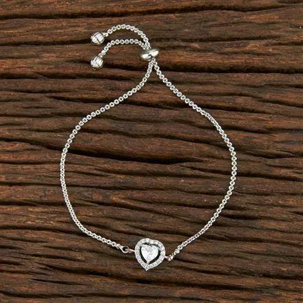 CZ Heart Shaped Loose Bracelet - Sparkleeng  Jewels