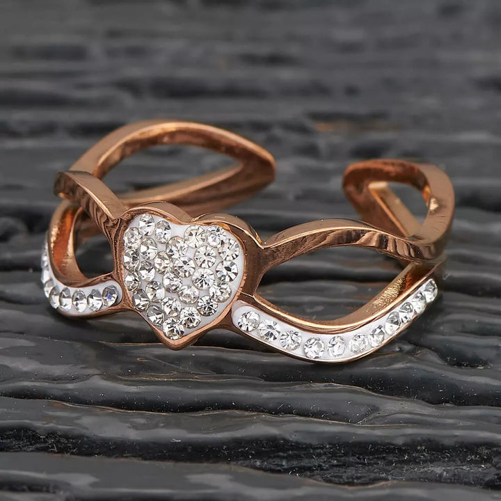 CZ Western Stainless Steel Ring - Sparkleeng  Jewels