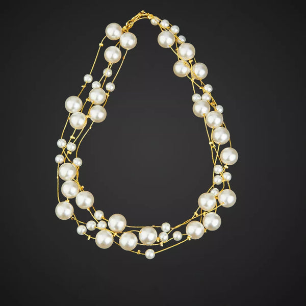 Classic Pearl Necklace - Sparkleeng  Jewels