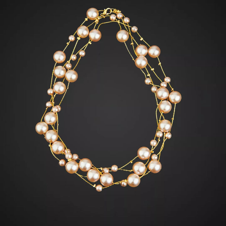 Classic Pearl Necklace - Sparkleeng  Jewels