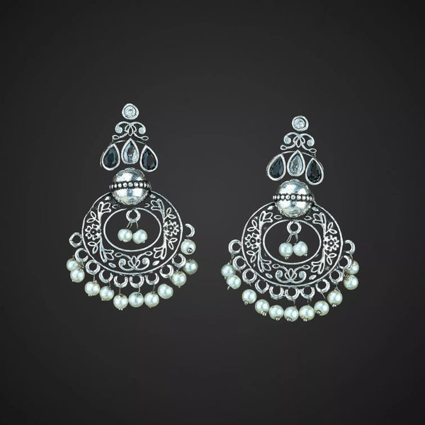 German Silver Chand Bali - Sparkleeng  Jewels