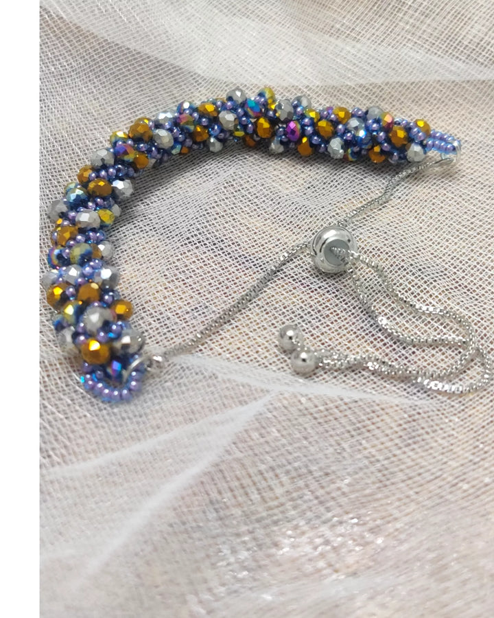 Disco 82 Beaded Spiral Rope Bracelet - Sparkleeng  Jewels