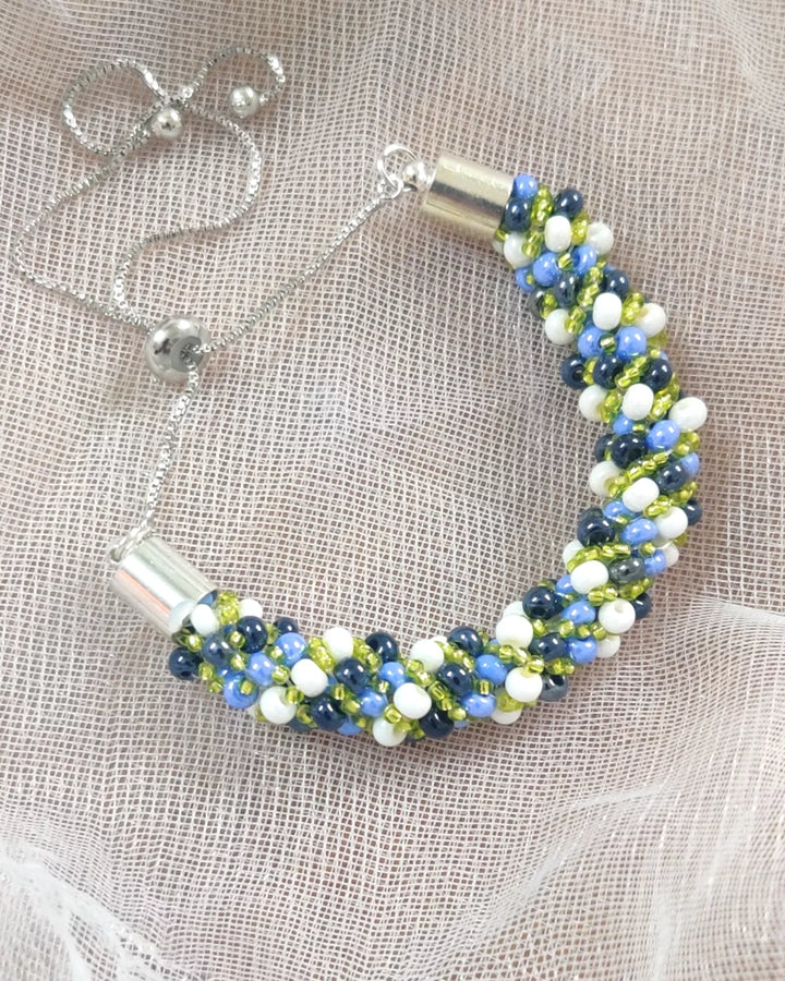 Lolita Beaded Sprial Rope Bracelet - Sparkleeng  Jewels