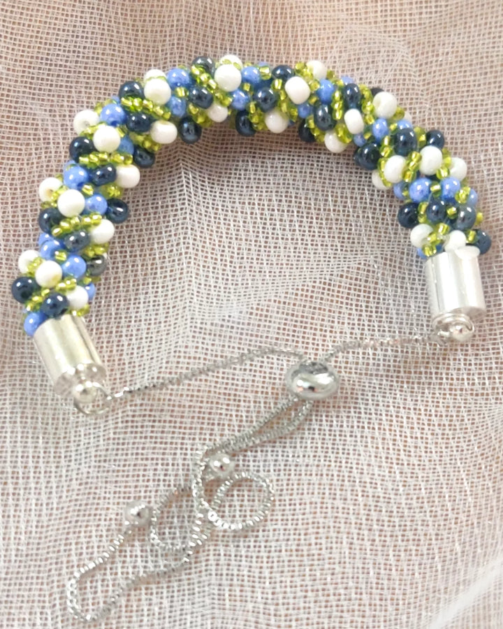 Lolita Beaded Sprial Rope Bracelet - Sparkleeng  Jewels