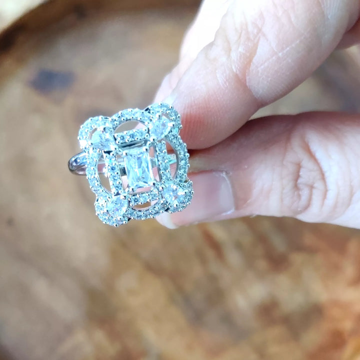 Intertwined AD Squares - Sparkleeng  Jewels