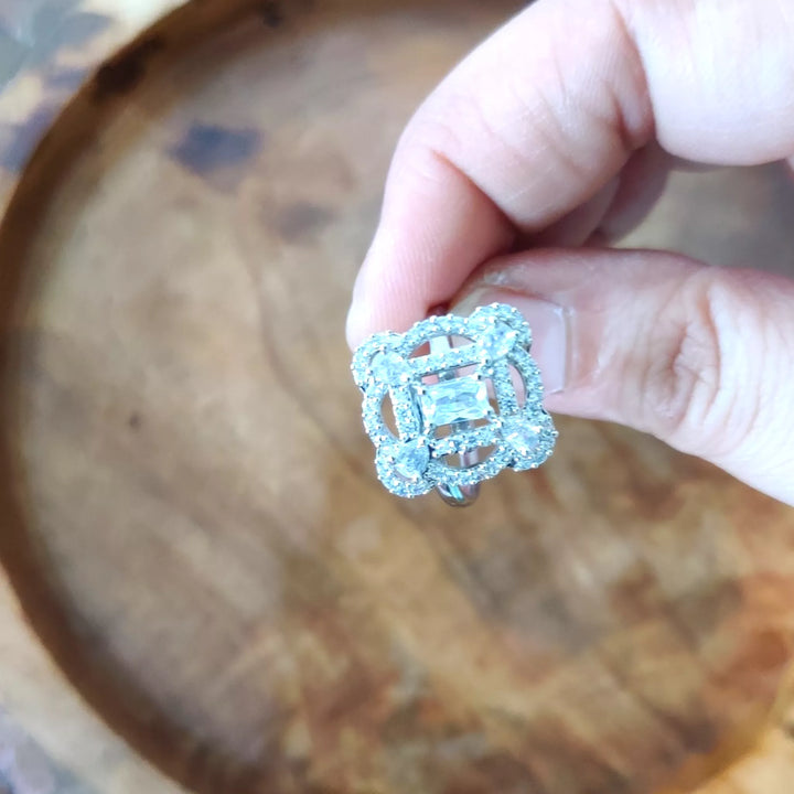 Intertwined AD Squares - Sparkleeng  Jewels