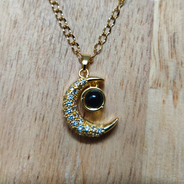 Ad Sun Moon Pendant in 18K gold plated Chain - Sparkleeng  Jewels