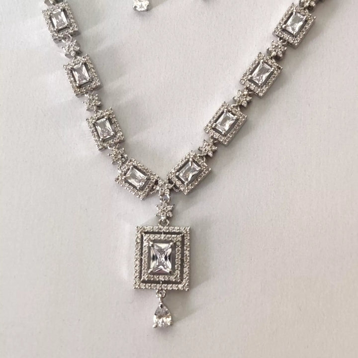 CZ - Nicole Necklace Set - Sparkleeng Jewels