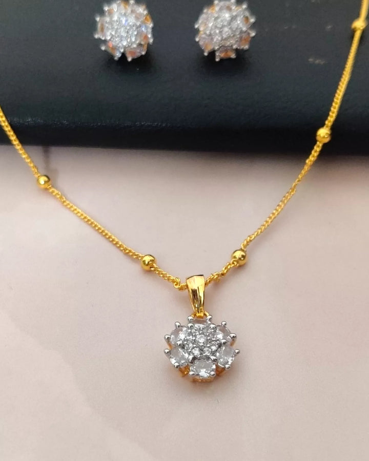 CZ - Star Pendant Set - Sparkleeng Jewels