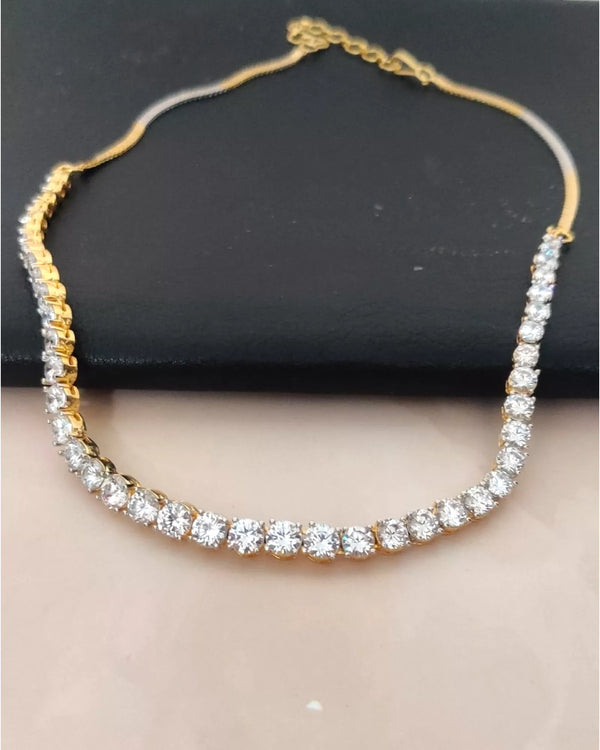 CZ - Classic Diamond Necklace Set - Sparkleeng Jewels