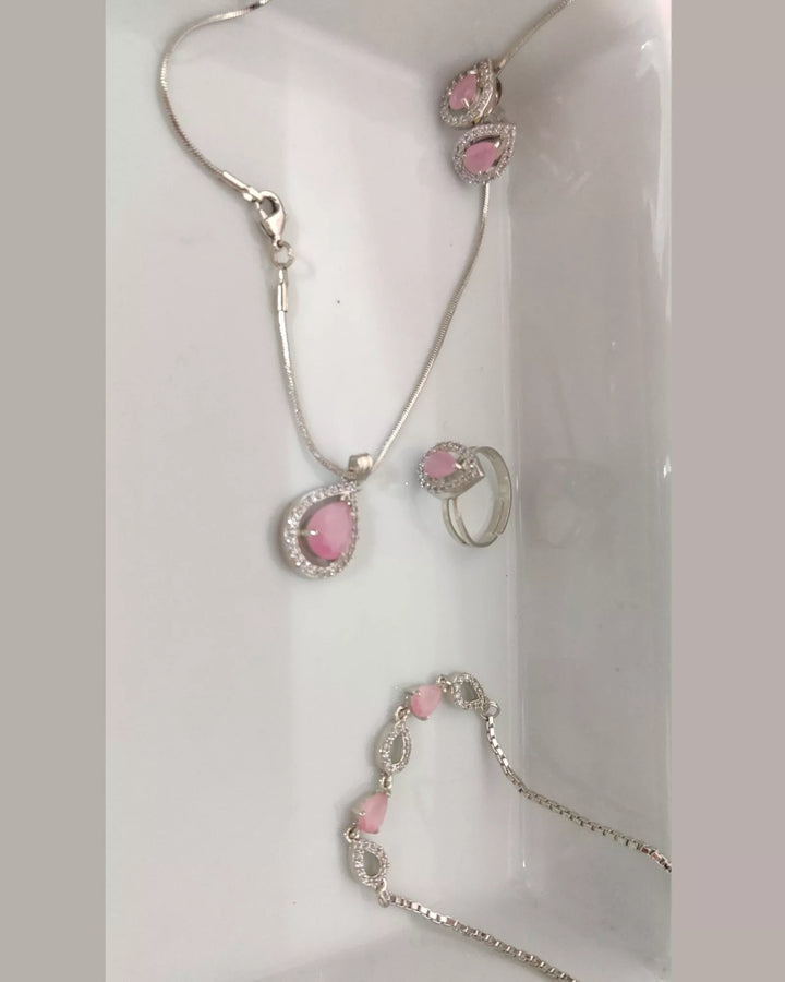 CZ - American Diamonds Combo Set - Sparkleeng Jewels