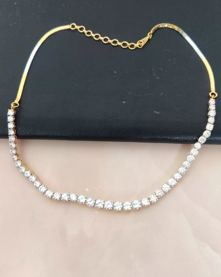 CZ - Classic Diamond Necklace Set - Sparkleeng Jewels