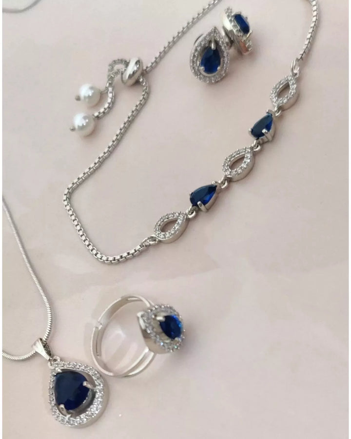 CZ - American Diamonds Combo Set - Sparkleeng Jewels
