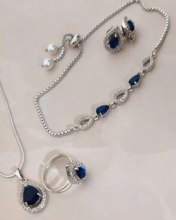CZ - American Diamonds Combo Set - Sparkleeng Jewels