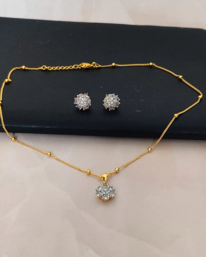 CZ - Star Pendant Set - Sparkleeng Jewels