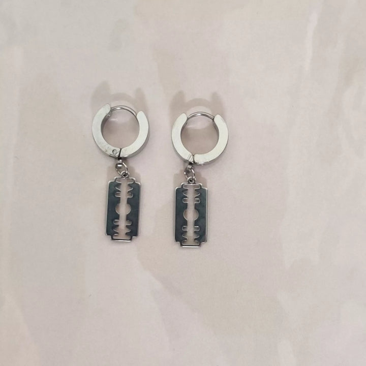 Korean Trendy BTS Hoop Earrings - Bloody Blady - Sparkleeng Jewels