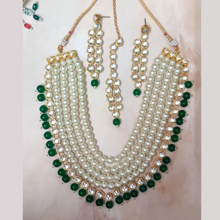 Kundan Moti Rani Haar Set - Sparkleeng Jewels